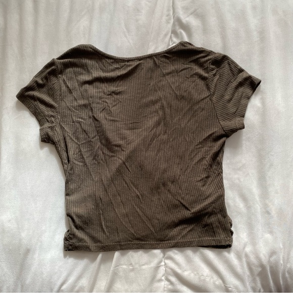 Women's Wrap Top in Khaki - Picture 5 of 5